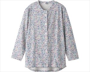 カットマグネット釦カーディガン（指先ストレッチ） / 820601-21 M～L ネイビー(cm-496053)【販売単位:1】