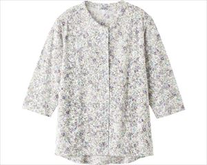 カット7分袖マグネット釦カーディガン（指先ストレッチ） / 820626-11 M～L グリーン(cm-496055)【販売単位:1】