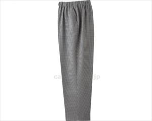 千鳥格子柄フリーパンツ / 98817-91 股下60cm M ライトグレー(cm-496131)【販売単位:1】