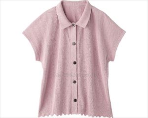 斜め釦ホール衿付ベスト / 820680-11 M ピンク(cm-496286)【販売単位:1】