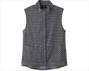 斜め釦ホールベスト / 820650-12 L グレー系(cm-496321)【販売単位:1】