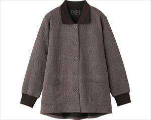 斜め釦ホールキルトポロカーディ / 820652-21 M モカ(cm-496338)【販売単位:1】