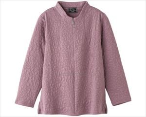 ロングファスナーキルトTシャツ / 820654-11 M パープル(cm-496356)【販売単位:1】