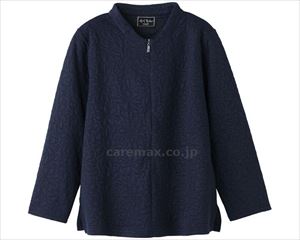 ロングファスナーキルトTシャツ / 820654-22 L ネイビー(cm-496359)【販売単位:1】
