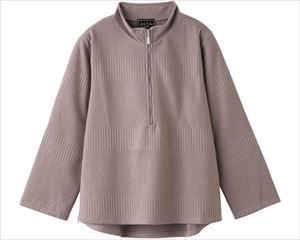 ハーフジップTシャツ / 820655-01 M グレージュ(cm-496360)【販売単位:1】