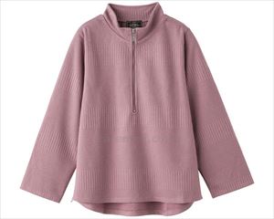 ハーフジップTシャツ / 820655-12 L パープル(cm-496363)【販売単位:1】