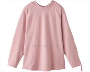 袖開きファスナーまえむきTシャツ / 820659-12 L ピンク(cm-496399)【販売単位:1】