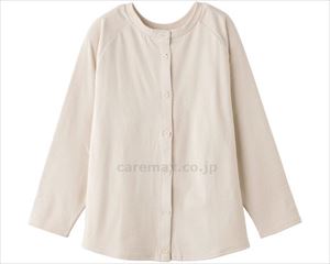 斜め釦ホールまえむきカーディガン / 820658-01 M ベージュ(cm-496408)【販売単位:1】