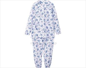 ワンタッチ天竺パジャマ / 800179-12 L サックス(cm-497128)【販売単位:1】