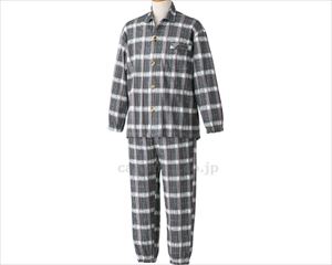 大きめボタンパジャマ / 800199-14 S グレー(cm-497415)【販売単位:1】