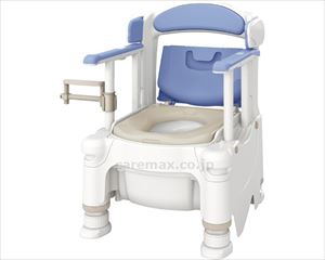【※法人・施設限定・送料別途】安寿 ポータブルトイレ らくゾウくん FX-30 標準便座 / 533-327 藤色（限定カラー）(cm-499132)【販売単位:1】