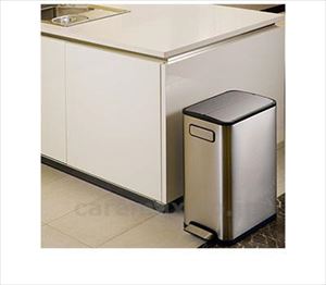 【※法人・施設限定・送料別途】EKO エコフライ ステップビン 45L / EK9377MT-45L シルバー(cm-515731)【販売単位:1】