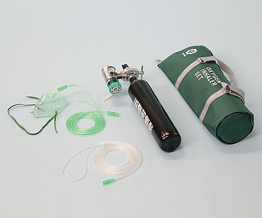 0-283-05 携帯用酸素吸入器流量調整式 OX-100DXブルークロス