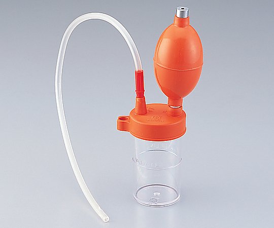 0-3203-01 手動式吸引器 120mL HA-210ブルークロス