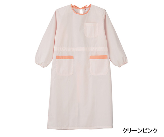 0-3550-01 抗菌予防衣 （クリーンピンク） S M-6200