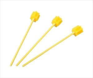 0-4043-03 ハミングッド（口腔清掃用スポンジブラシ） 300本入 MHG300Yモルテン