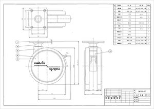 0-4559-31-02 ナビスキャスターφ100mm プレート ストッパー付き FW100S-AZナビス（アズワン）