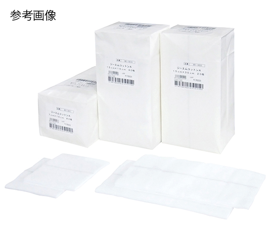 0-5251-15 ジーエムコットンA 100×150 1包(60枚入) 001-10518イワツキ