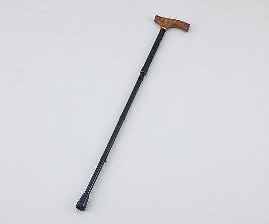 0-5814-04 カラーステッキ （折りたたみ・伸縮式） ブラック 570