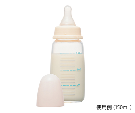 0-6284-22 スリムタイプ耐熱ガラス製哺乳びん チュチュ 150mL N G-150MLジェクス