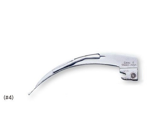 【法人・施設限定】0-6807-04 WA喉頭鏡 ブレード イングリッシュ･マッキントッシュ型(#4) 69214ウェルチ・アレ