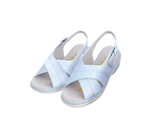 0-7295-03 パーフェクトナース(ナースシューズ) クロスバンド ブルー／23.0～23.5cm PN00201