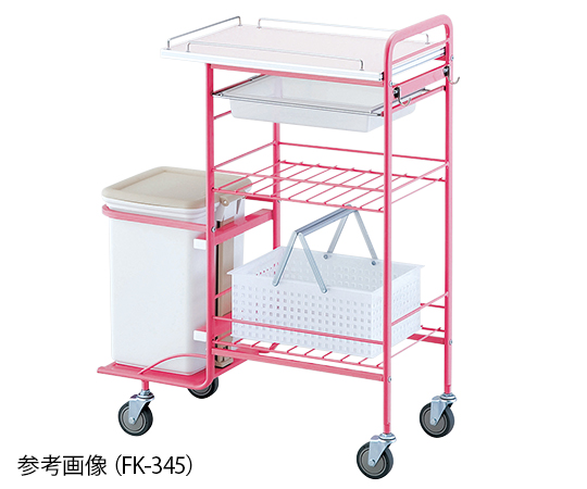 0-7955-02 ミニオムツ交換車 FK-345Ⅱ 静音キャスター付き FK-345IIナビス(アズワン)