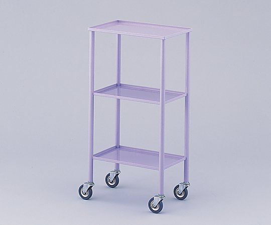 0-8152-02 カラフルミニワゴン ラベンダー(縁折り曲げ) 435×235×850mm ナビス(アズワン)