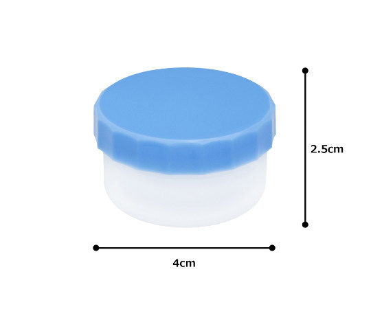 0-8173-03 プラ軟こう壺(深型)22mL 100個 青 20 0-8173-03 プラ軟こう壺(深型)22mL 100個 青 20