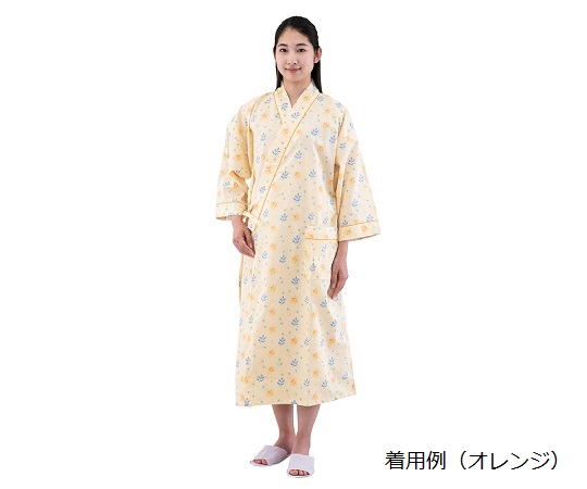 0-8748-12 サンホスピタル病衣 （ワンピース） オレンジ／M