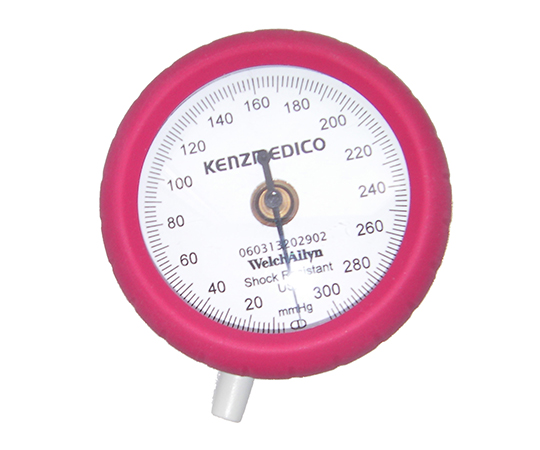 0-9618-13 耐衝撃性血圧計［DURA-X］ メーターのみ MTR-555 レッド 0555B502ケンツメディコ