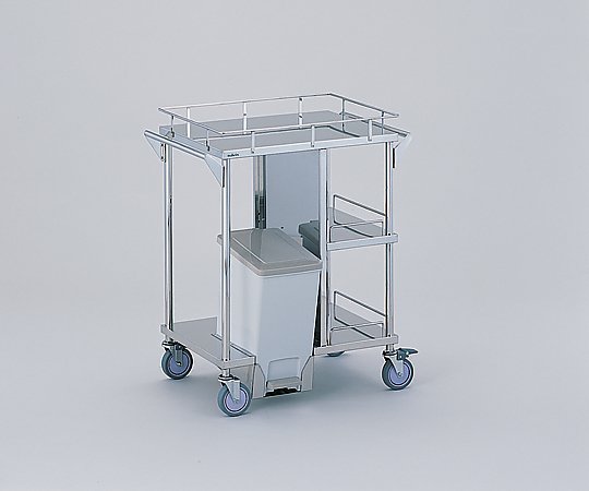 0-9943-02 足踏式処置車 引出し無し/ペール前向き 600×450×850mm KSC-PFナビス(アズワン)