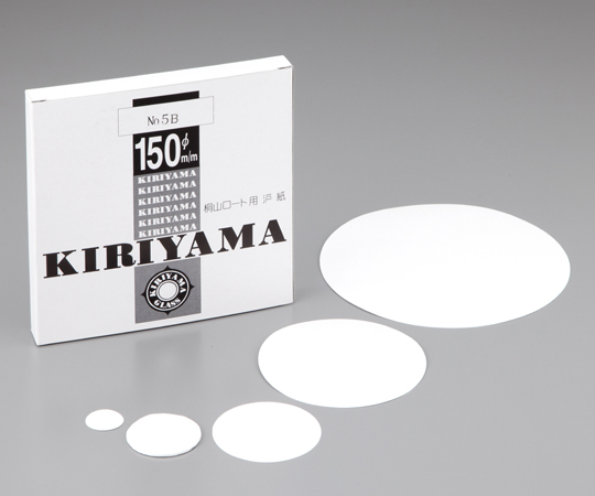 1-1075-02 桐山ロート用濾紙 φ8mm 50枚入 No.4桐山製作所