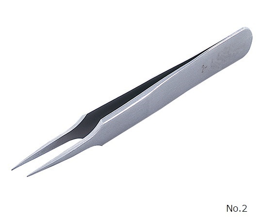 1-2005-04 強靭精密ピンセット DURAX No.2RUBIS