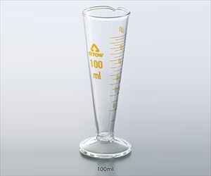 1-2072-05-24 液量計(円錐形・ハイグラス) 100mL JCSS校正付