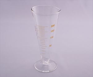 1-2072-06-24 液量計(円錐形・ハイグラス) 200mL JCSS校正付