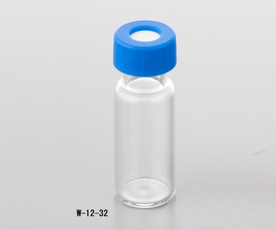 1-2078-01 ショートスレッドバイアル 透明 W-12-32