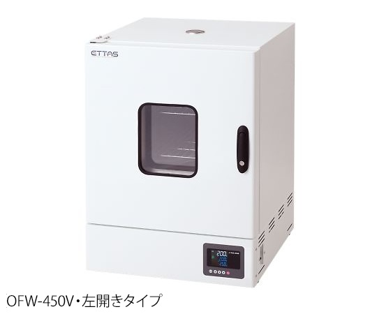 1-2126-22 ETTAS 定温乾燥器（タイマー仕様・強制対流方式） 窓付きタイプ 左扉 OFW-450Vアズワン