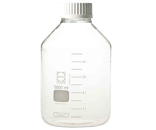 1-2227-04 広口ねじ口瓶 デュラン（R） 5000mL 017250-45000SCHOTT/DURAN