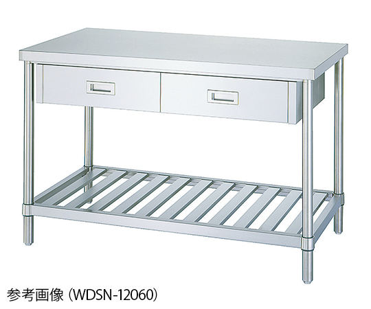 1-2470-35 引出付作業台 スノコ棚 WDSN-18090シンコー