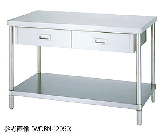 1-2471-23 引出付作業台 ベタ棚 WDBN-7560シンコー