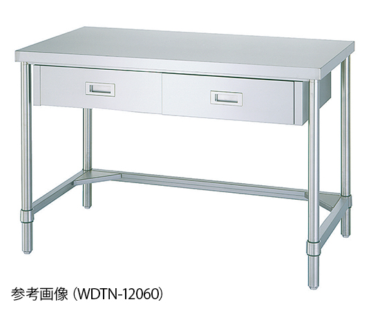 1-2472-28 引出付作業台 三方枠 WDTN-12060シンコー