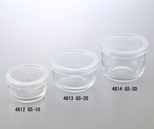 1-2891-02 ガラス・サークルポット ４２０ｍL 4813GS-20