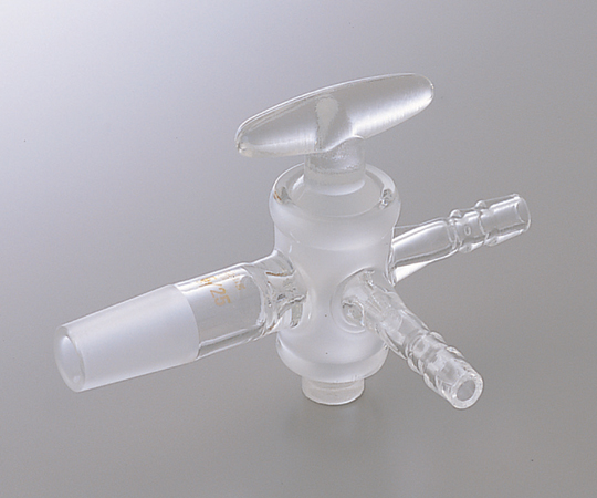 1-4349-01 共通摺合付三方コックⅠ型 ガラスコック TS15／25 0414-01-10クライミング