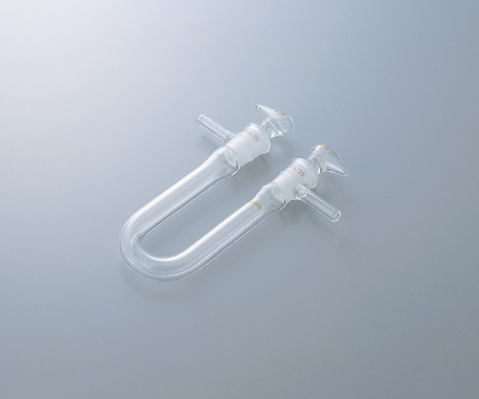 1-4357-02 共通摺合カルシューム管（活栓付U字型） 155mm 0684-02-10クライミング