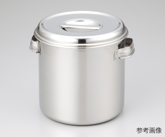 1-4527-28 ステンレスポット（取手付き） 11L 24cm燕物産