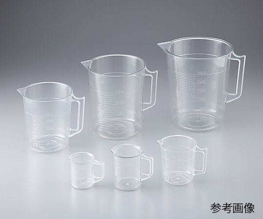 1-4623-17 透明計量カップ 3000mL ニッコー