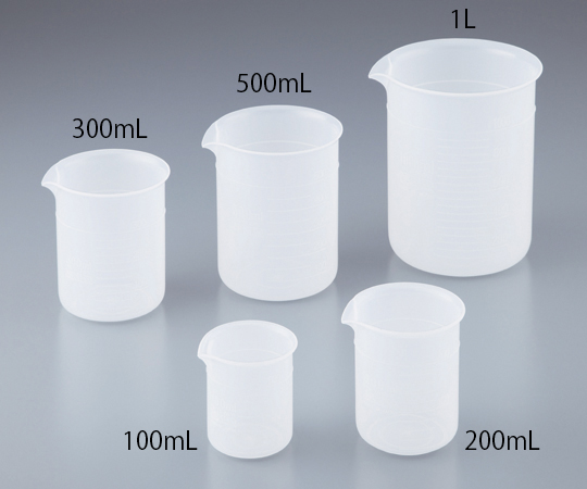 1-4624-11 ポリビーカー（手なし） 100mL ニッコー
