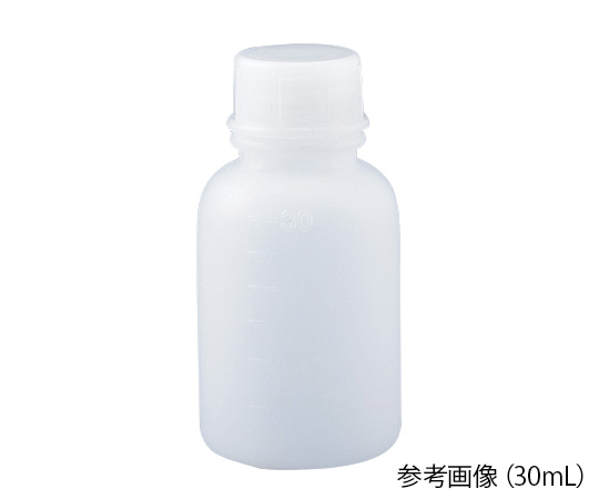 1-4657-66 細口瓶中フタ付 1L （ケース販売） 50本入 アズワン