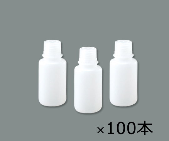 1-4657-72 細口瓶 HDPE製 50mL 100本(ケース販売) アズワン